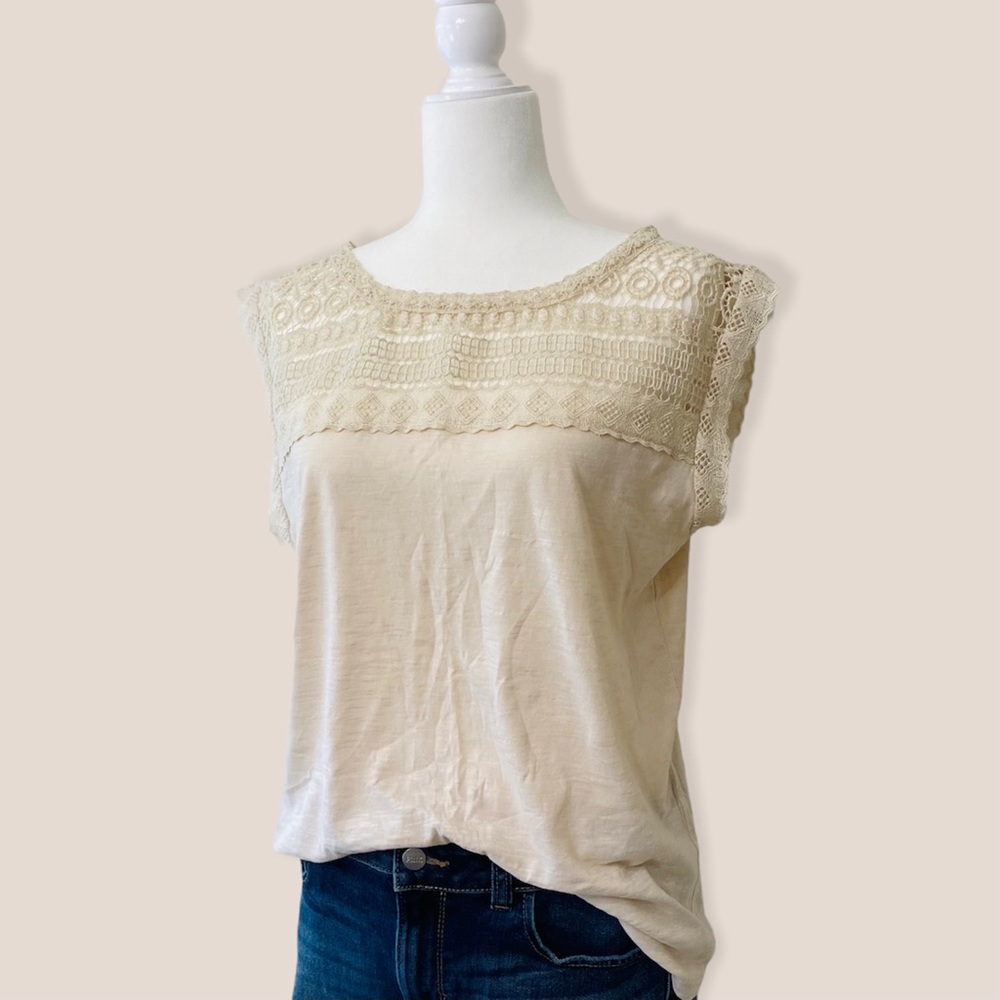Ann Taylor LOFT Boho Embroidered Top